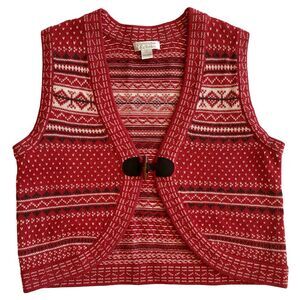 Christopher & Banks Wool Blend Sweater Vest Size Large